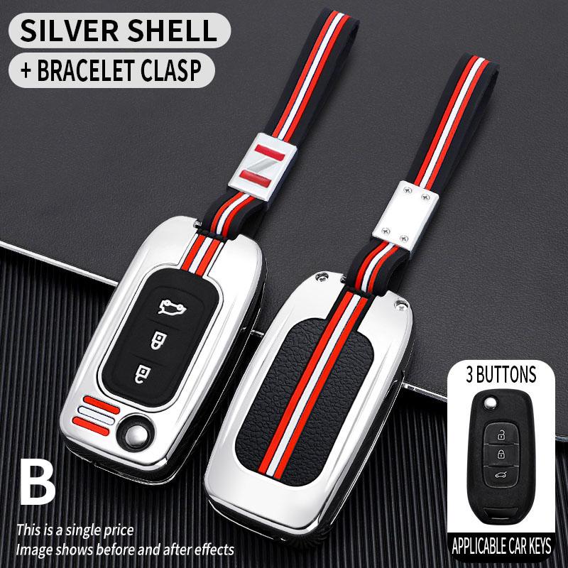 Metal Car Key Cover Fob Case Shell for Renault Megane Espace Kadjar Talisman Captur Koleos Arkana Clio Grand Scenic Sandero