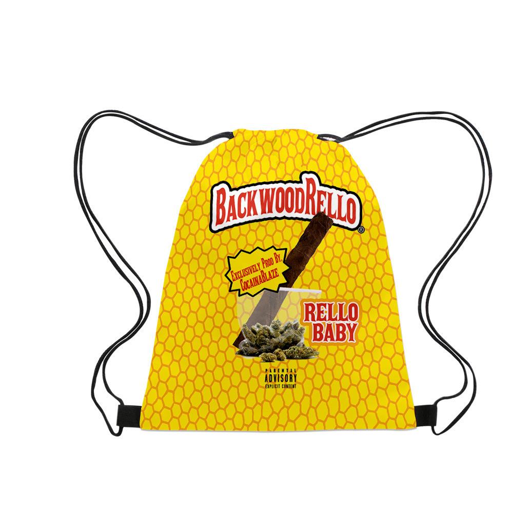 3D Backwoods Cigar 3D Drawstring Bag, Oxford Cloth Drawstring Bag
