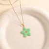 Stylish and Elegant Alloy Flower Pendant Necklace Earrings Set Women's Atmosphere High Sense Fashion Versatile