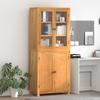 Storage Furniture Set 2 pcs Natural Engineered Wood and Oak