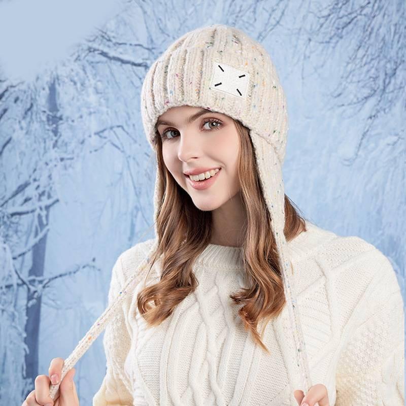 Fashion Knit Hat For Women With Windproof Warmth Soft Acrylic Winter Cap For Fall And Holiday Wear