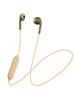 JVC Kenwood Wireless Bluetooth with Remote Compact and Lightweight Khaki X Beige HA-F15BT-GC Earbuds, Compatible, Open-Head, Control, Design,