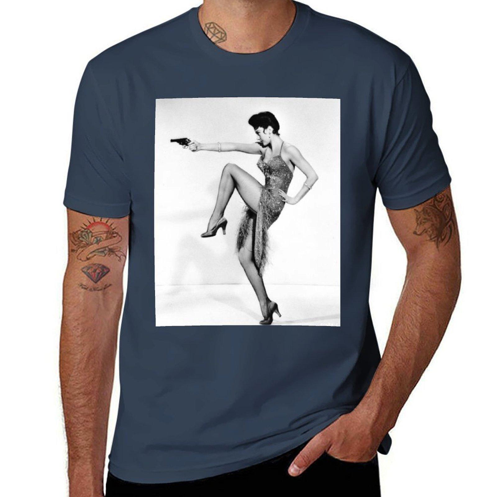 Bond Girl Style Print Tshirt Street Art Print Tee Shirt S