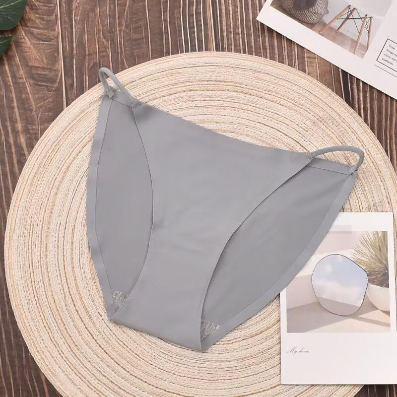 Cross-border Ice Silk Seamless Women's Low Waist Bikini Thong