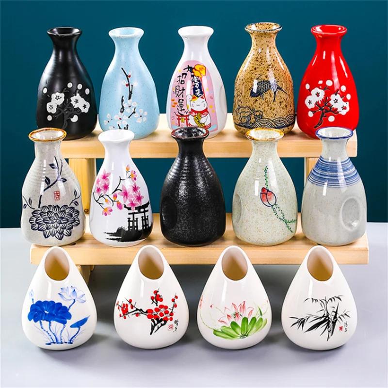 Sushi Shop Sashimi Plate Decoration Ceramic Small Bottle Dry Ice Japanese Kitchen Tableware Restaurant Toothpick Holder Storage