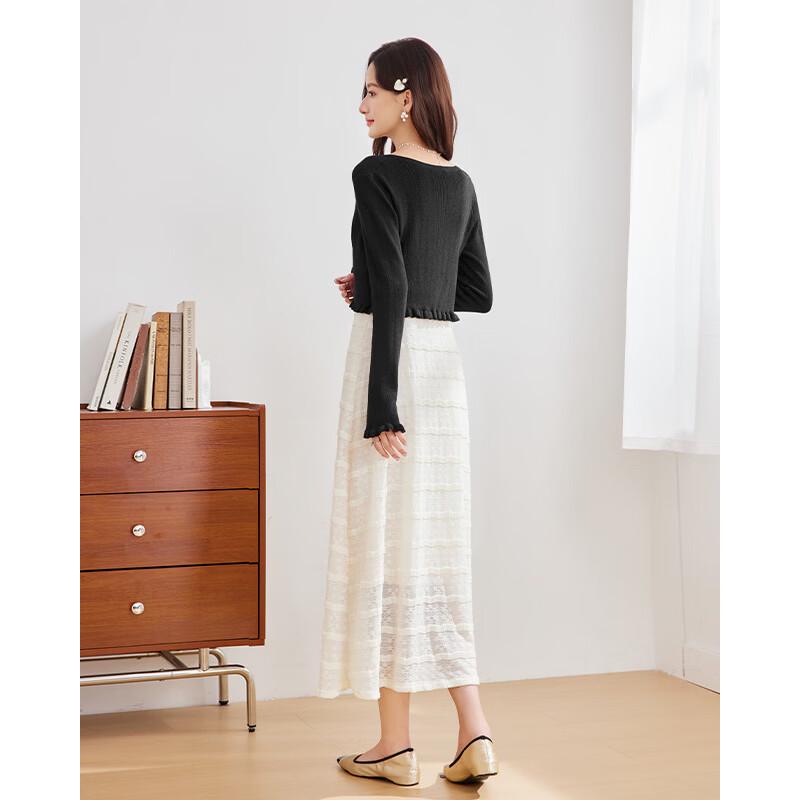 IEF Aiyifu 2026 Fall Layered Maxi Dress