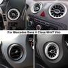 Refit Car Front Interior Dashboard A/C Air Outlet Turbo Conditioning Vent For Mercedes Benz V Class W447 Vito A4478308502