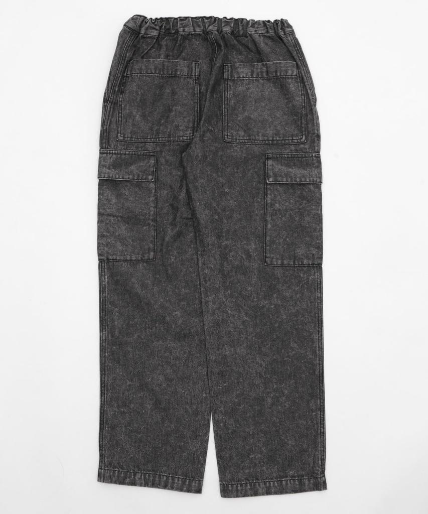 WEGO Denim Easy Cargo Junior Denim Size Denim Black Sonata Pants, Size, Pants, Streetwear, Men's, 160,