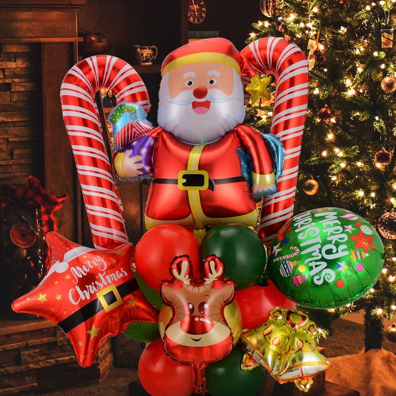Foil Elf Christmas Balloon Santa Claus Carnival Holiday Party Decor Supplies