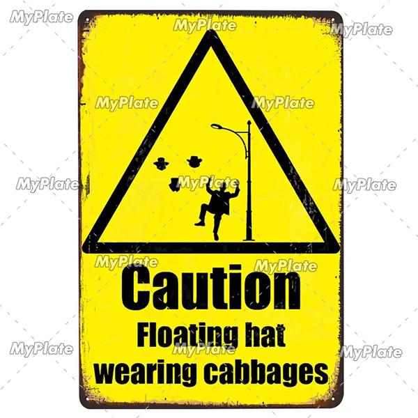 ATTENTION Sign Vintage Metal Sign Tin Sign Vintage  Decoration Plaque Home Wall Decor Bar Sign Home Decor Poster Custom