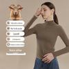 Women's Slim Fit Autumn Cashmere Turtleneck: Long-Sleeve Thermal Top, Ideal As Outerwear