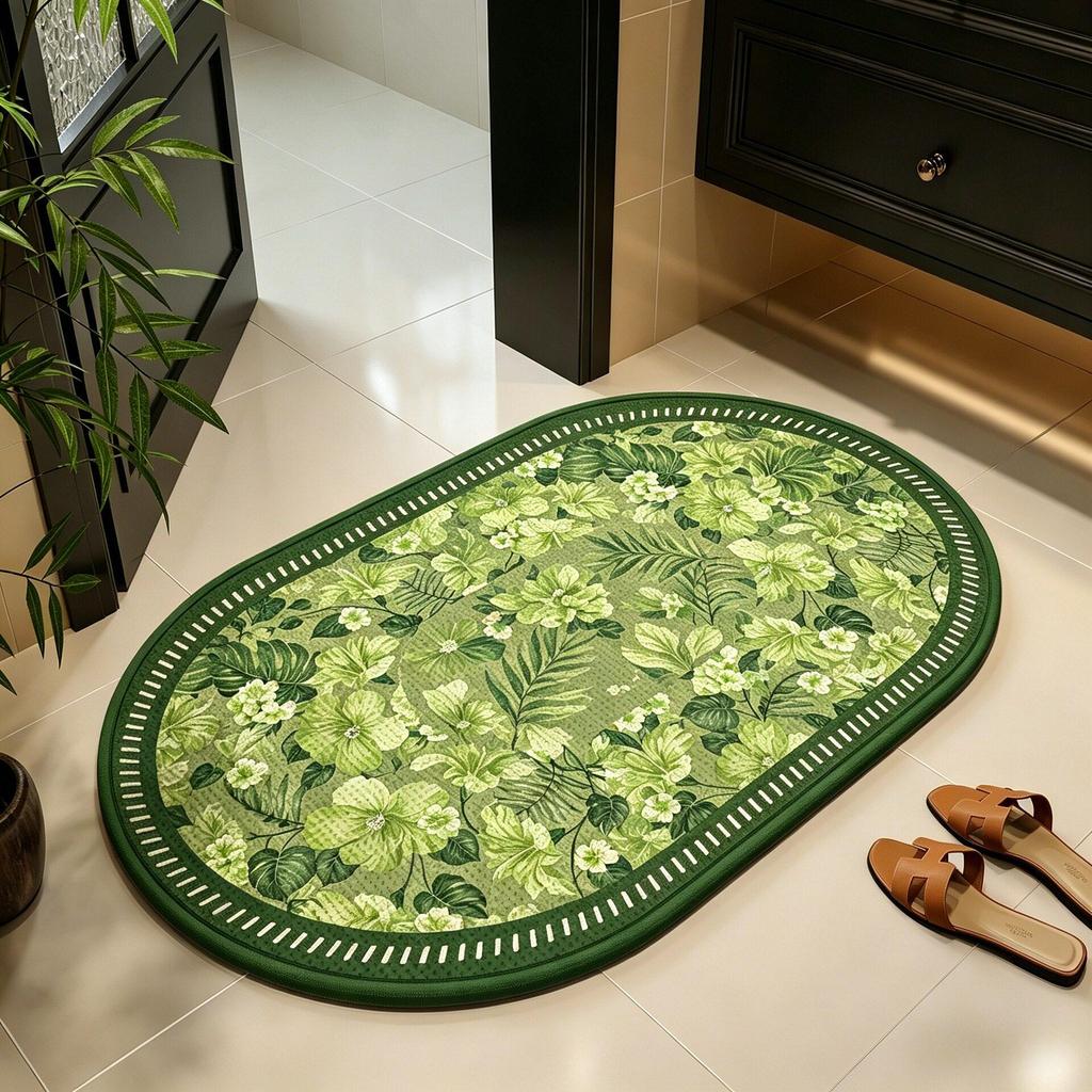 Linen Non-slip Quick-dry Absorbent Bathroom Mat