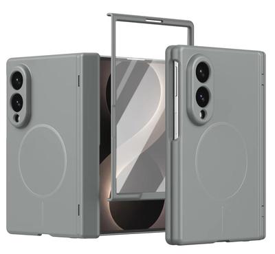 Θήκη για Samsung Z Fold 8 Z Fold 8 Ενσωματωμένο Προστατευτικό Οθόνης από Γυαλί & Προστασία Ολόκληρου του Σώματος με Άρθρωση Μαγνητικό Αντικραδασμικό Κάλυμμα