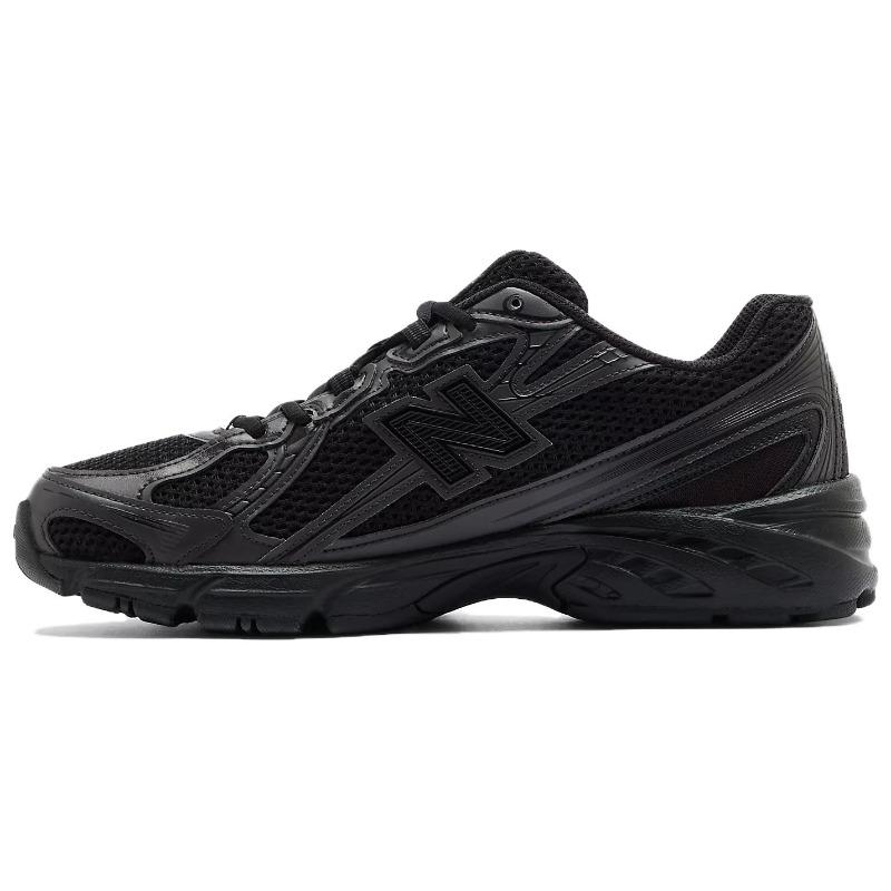 New Balance 740 Men Black Silver Low Top Running Shoes Comfortable Wear Resistant U740BO2