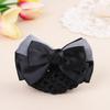 Bank Hotel Barrette Rose Bownot Professional Bow Hair Net Hair Clip Snood Hairgrips