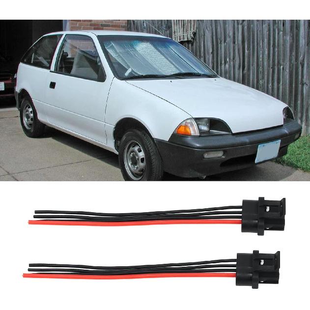 2PCS Alternator Connector, 4 Wire Repair Harness Voltage Regulator Connector Plug Replacement for PT1929 88860484 Compatible with CS130, CS121,