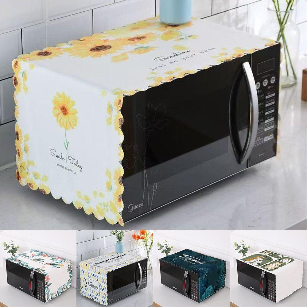 Super Soft Microwave Oven Dust Cover Oilproof Dustproof Kitchen Appliance Cover Microwave Protective Cloth