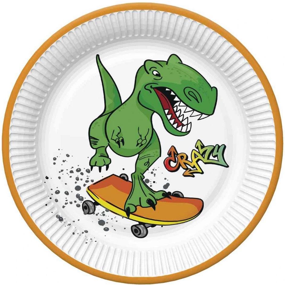 Set of Plates, Cups, Napkins, Dinosaur
