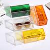 Acrylic Color Sunglasses Organizer,Clear Eyeglasses Case with Drawer, Eyewear Storage Display Case,Stackable Eyeglasses Holder