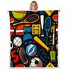 Feelyou Eiffel Tower Fleece Blankets Paris Fuzzy Sherpa Throw Blanket for Girls Women Soft Cozy Warm Fluffy Plush Blanket 50"x60" Black