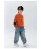 Boys' Winter 2025 Plus Velvet Hoodie: Stylish Thick Long Sleeve Round Neck Sweatshirt for Kids