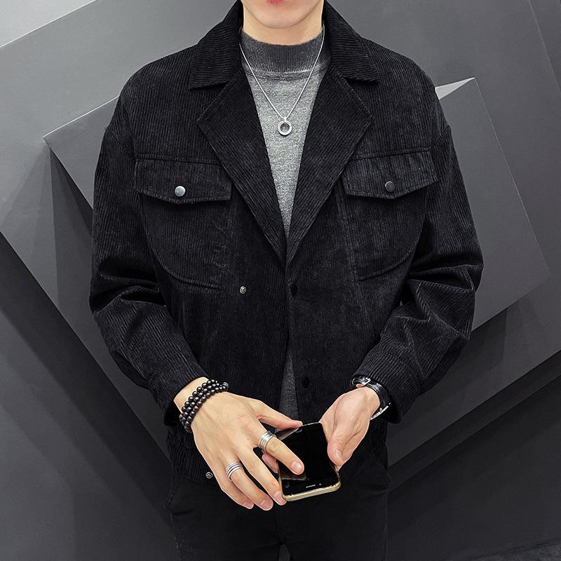 Corduroy Men 'S Jacket Spring Casual Suit Men 'S Jacket Lapel Jacket