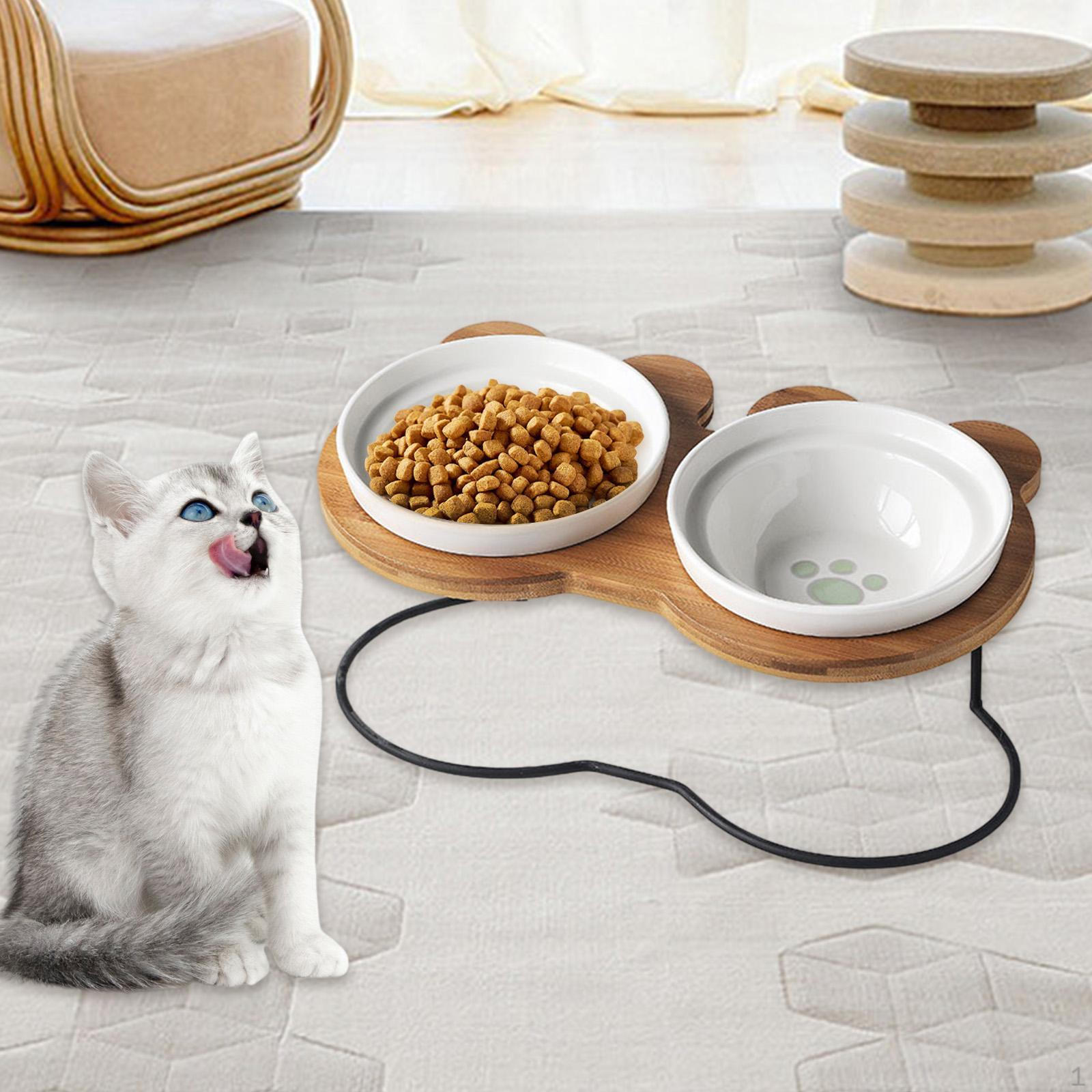 

Приподнятая миска для воды для собак, корм для котят, тарелки для домашних кошек, станция для кормления кошек, анти Paw