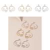 Trendy Alloy Skull Earrings For Women Statement Dangle Design In Gold And Silver