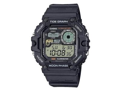 COLLECTION WS-1700H-1AJF Men's Watch Digital Black Dual Time Alarm NEW