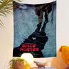 Blade Runner Replicant Tapestry Wall Hanging, Retro Film Noir Sci-Fi Art, Vintage Cyberpunk Wall Decor for Bedroom Dorm