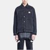 Carhartt WIP Logo Button-Down Long Sleeve Denim Jacket Men jackets Black I034866-89-06
