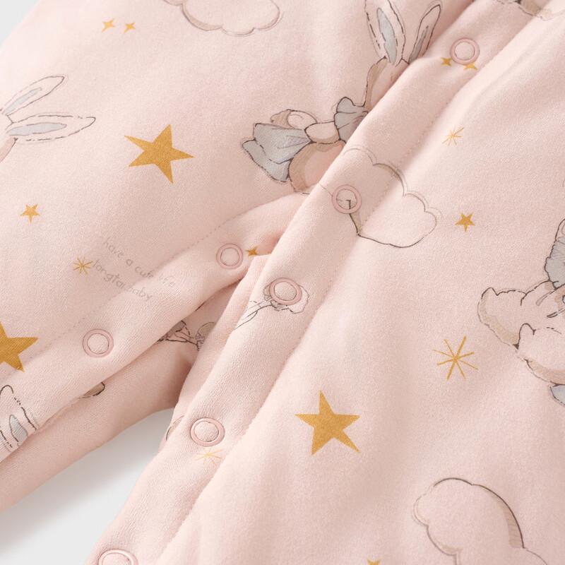 TONGTAI Winter Padded Hooded Baby Romper