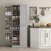 Kitchen Buffet Cabinet, 60 x 35 x 166 cm, Grey