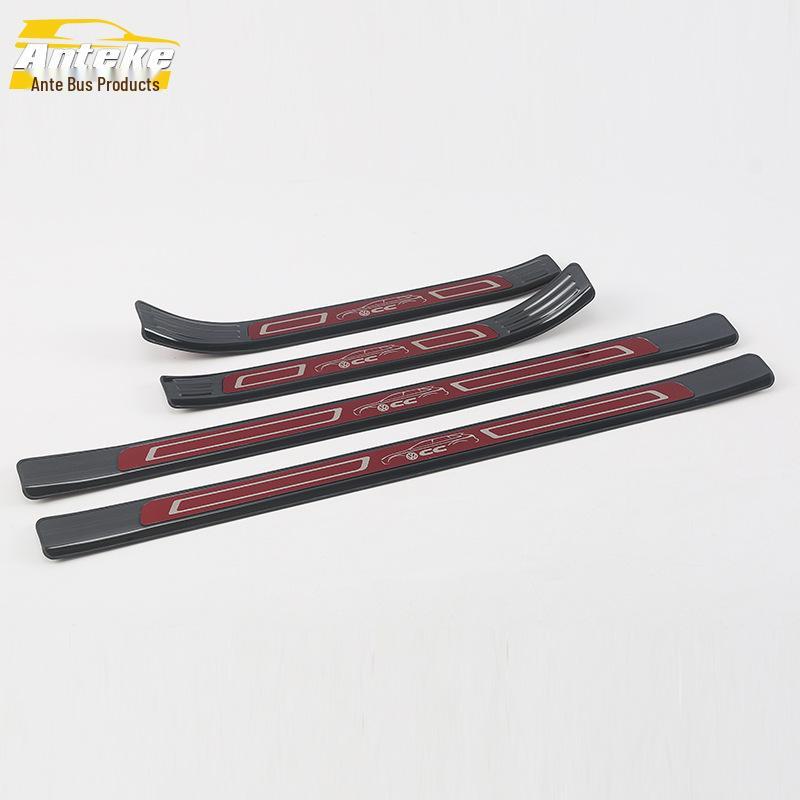 18 CC Bright Sill & Bumper Trunk Anti-Scratch Welcome Pedal Stickers