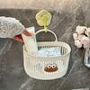1PCS Small Hanging Basket Storage Basket Bathroom Bathroom Face Towel Storage Basket Kitchen Dormitory Bedside Wall-mounted Hanging Basket