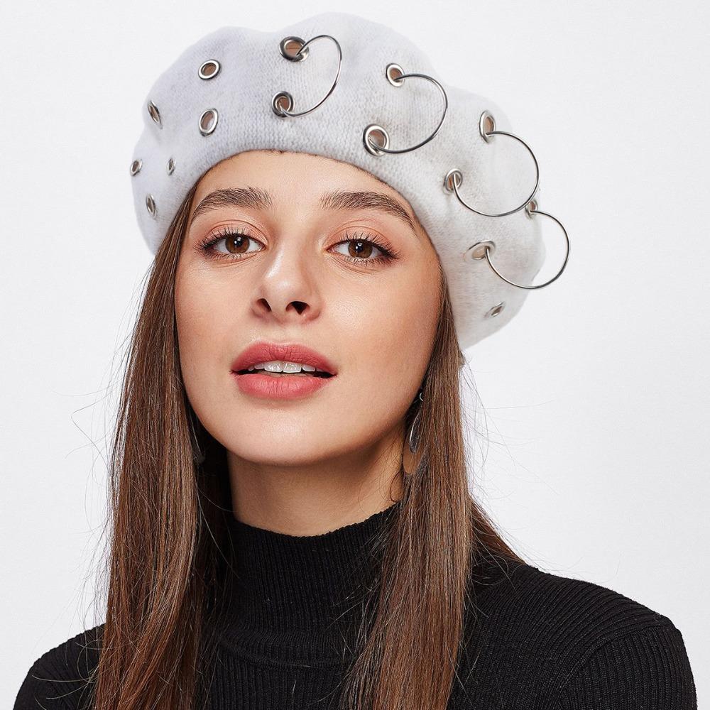 Vintage Dome Beret Brimless Pumpkin Painter's Hat Fashion Octagon Hat  Outdoor