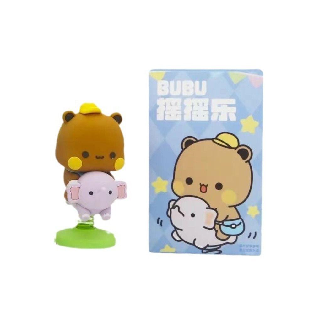 PVC Bubu Dudu Bear Model Toy Shaking Head Auto Center Console Ornament  Car Home