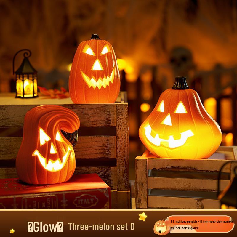 Large Luminous Pumpkin Lantern for Halloween Outdoor Theme Decorations