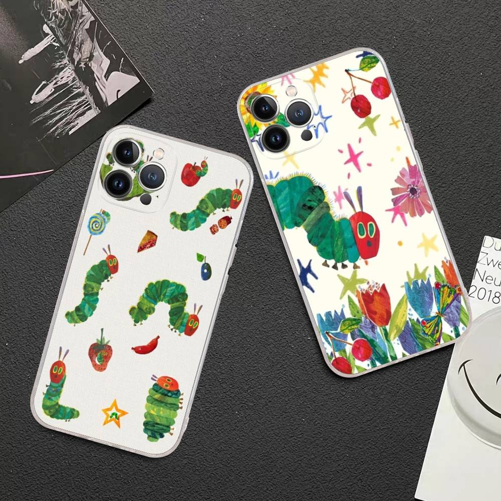 The Very Hungry Caterpillar Fit For IPhone 16 15 Promax Phone Case IPhone 14 11 12 High End 13 Pro Silicone