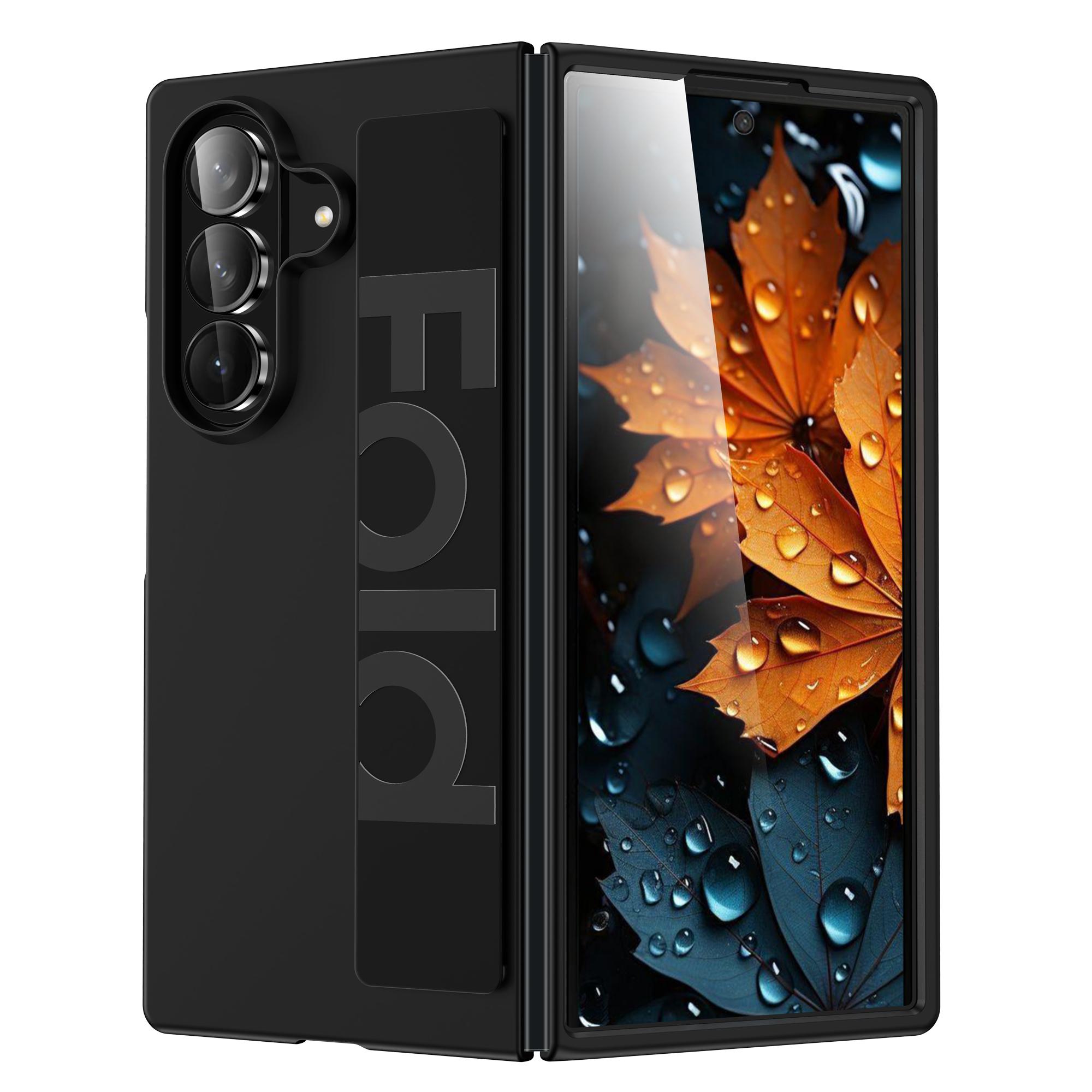 

Ultra-thin Matte Silicone Wrist Strap Phone Case for Samsung Galaxy Fold 7 6 5 4 3 5G Folding Shockproof Hard Back Cover Galaxy Z Fold7