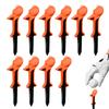 10Pcs Golf Tees 3.15 Inch Double Angled Ball Nail Seat Golfers Tapered Base Less Friction Accuracy Improver Golf Supplies