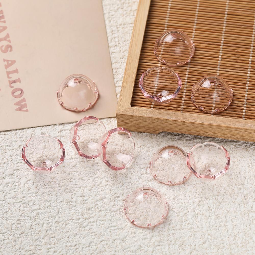10pcs/lot Transparent Acrylic Jellyfish Wind Chimes Beads for Handmade DIY Decoration Phone Chain Jewelry Making Accessories
