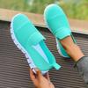 Summer New Casual Single Shoes Breathable Mesh Round Head Comfortable Casual Shoes Women's Foreign Trade Cross-border Large Size Women's Shoes