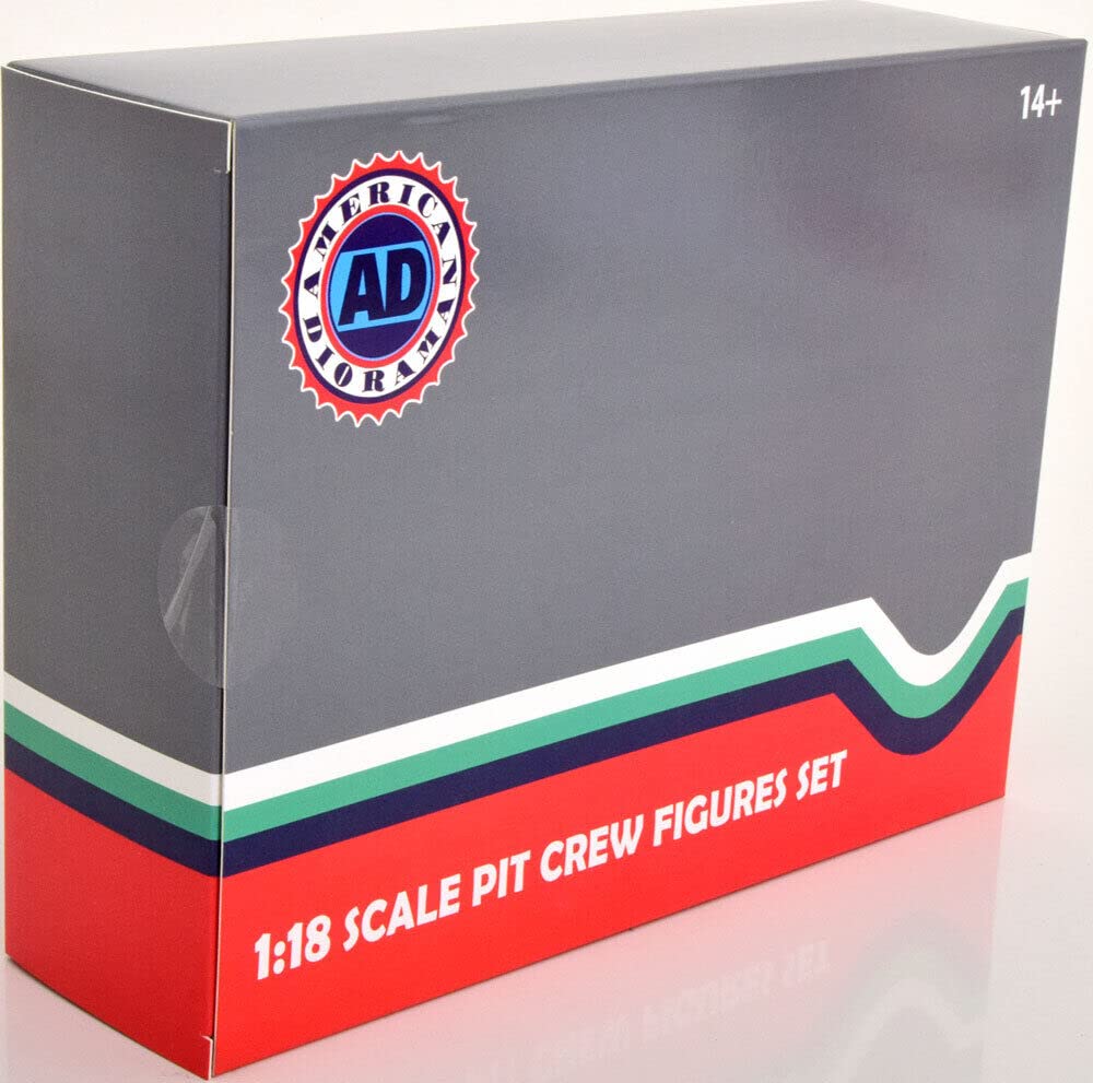 American Diorama Pit Crew Set III Blue Figure Set American Diorama Pit Crew Metal Figures Set 1/18 7-piece [item]