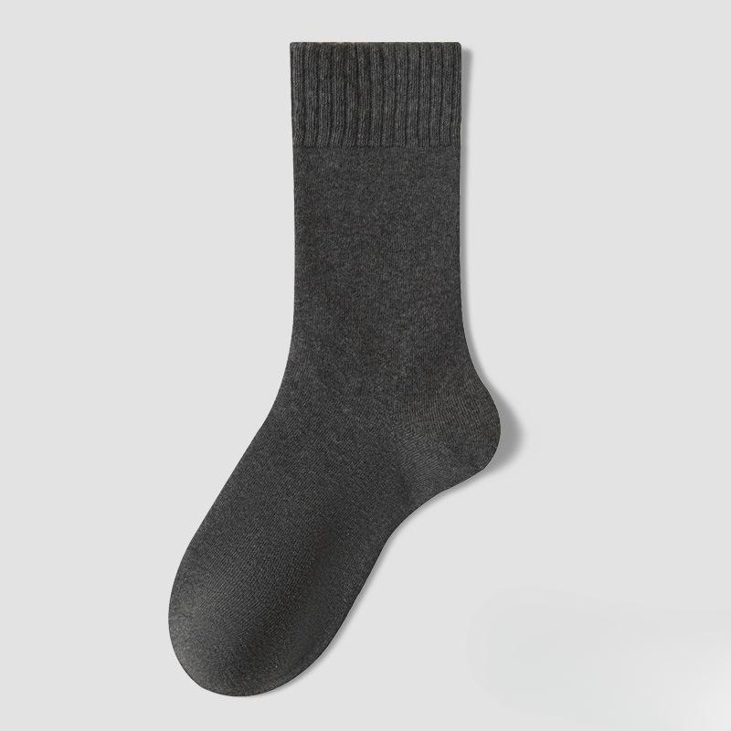 Antibacterial Socks - Men's Thick Woolen Circular-shaped Warm and Elastic Mid-calf Socks Without Bones