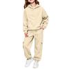 Set Felpa con Cappuccio e Maniche Lunghe Colorata per Bambini e Bambine