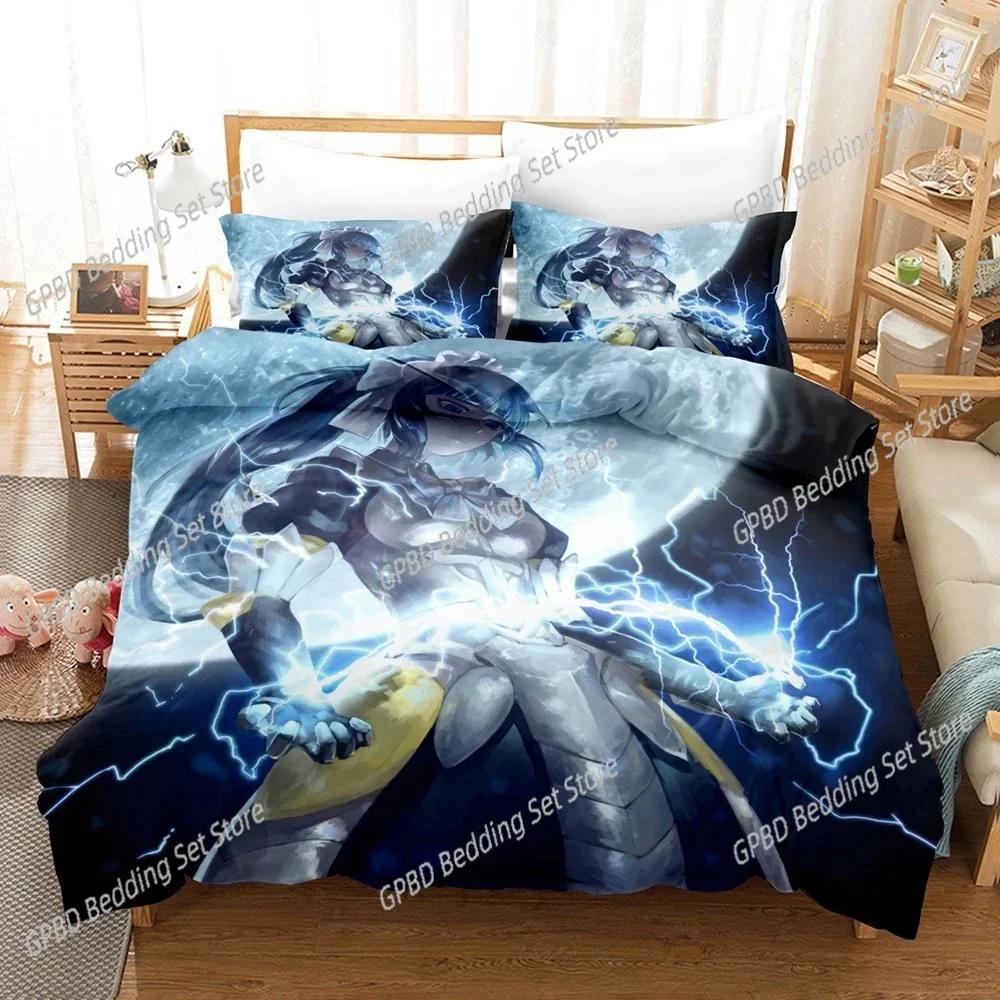 Fashion OVERLORD Anime Bedding Set,Duvet Cover Comforter Bed Set Quilt Cover Pillowcase,King Queen Twin Size Boys Girls Adults