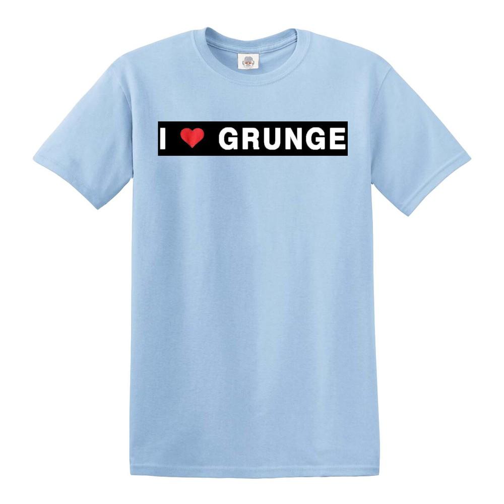 I love grunge tshirt 100 cotton mens s to 5xl top tee