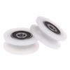 1Pcs 5*26.5*10Mm U-Shaped Bearing Roller Mute Elasticity Roller Pulley Double Bearing Plastic Sheave