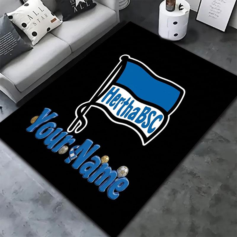 Hertha BSC Custom Name Carpet Rug for Living Room Bedroom Home Sofa Decoration,Kids play Non-slip Floor Mat